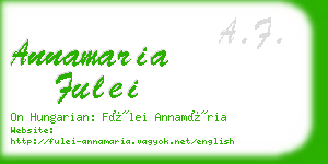 annamaria fulei business card